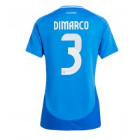 Camisa de time de futebol Itália Federico Dimarco #3 Replicas 1º Equipamento Feminina Europeu 2024 Manga Curta